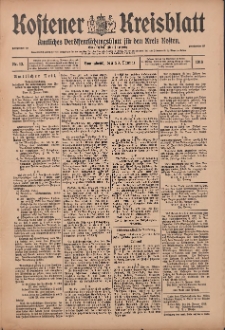 Kostener Kreisblatt: amtliches Veröffentlichungsblatt für den Kreis Kosten 1916.01.29 Jg.51 Nr13