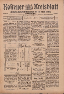 Kostener Kreisblatt: amtliches Veröffentlichungsblatt für den Kreis Kosten 1916.02.05 Jg.51 Nr16