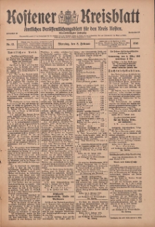 Kostener Kreisblatt: amtliches Ver&ouml;ffentlichungsblatt f&uuml;r den Kreis Kosten 1916.02.08 Jg.51 Nr17