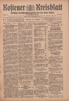 Kostener Kreisblatt: amtliches Veröffentlichungsblatt für den Kreis Kosten 1916.02.08 Jg.51 Nr17
