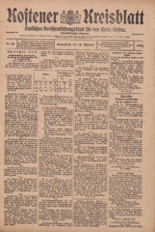 Kostener Kreisblatt: amtliches Veröffentlichungsblatt für den Kreis Kosten 1916.02.19 Jg.51 Nr22