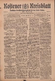 Kostener Kreisblatt: amtliches Ver&ouml;ffentlichungsblatt f&uuml;r den Kreis Kosten 1916.02.22 Jg.51 Nr23