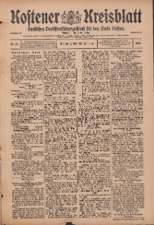 Kostener Kreisblatt: amtliches Veröffentlichungsblatt für den Kreis Kosten 1916.02.22 Jg.51 Nr23