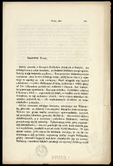 [Odezwa Inc.:] "Szanowny Panie, Każdy prawie, z licznych Zakład&oacute;w Polskich w Paryżu, ma zabezpieczony sobie fundusz..."
