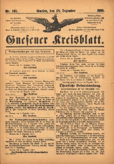 Gnesener Kreisblatt 1910.12.18 Nr101
