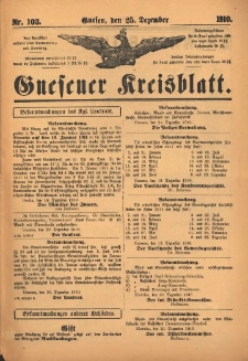 Gnesener Kreisblatt 1910.12.25 Nr103