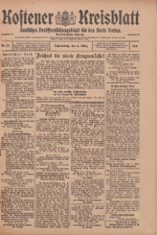 Kostener Kreisblatt: amtliches Ver&ouml;ffentlichungsblatt f&uuml;r den Kreis Kosten 1916.03.02 Jg.51 Nr27