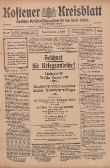 Kostener Kreisblatt: amtliches Veröffentlichungsblatt für den Kreis Kosten 1916.03.04 Jg.51 Nr28