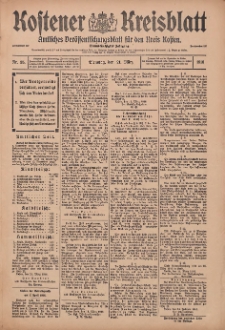 Kostener Kreisblatt: amtliches Veröffentlichungsblatt für den Kreis Kosten 1916.03.21 Jg.51 Nr35