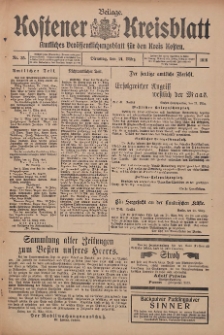 Kostener Kreisblatt: amtliches Veröffentlichungsblatt für den Kreis Kosten 1916.03.21 Jg.51 Nr35: Beilage