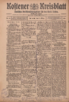 Kostener Kreisblatt: amtliches Veröffentlichungsblatt für den Kreis Kosten 1916.03.23 Jg.51 Nr36