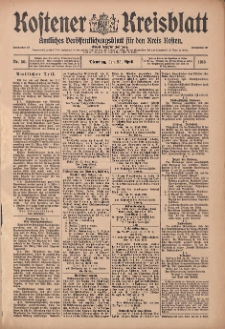 Kostener Kreisblatt: amtliches Veröffentlichungsblatt für den Kreis Kosten 1916.04.25 Jg.51 Nr50