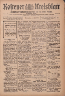 Kostener Kreisblatt: amtliches Veröffentlichungsblatt für den Kreis Kosten 1916.05.25 Jg.51 Nr63