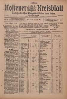 Kostener Kreisblatt: amtliches Veröffentlichungsblatt für den Kreis Kosten 1916.05.27 Jg.51 Nr64: Beilage