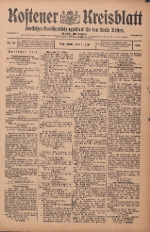 Kostener Kreisblatt: amtliches Veröffentlichungsblatt für den Kreis Kosten 1916.06.03 Jg.51 Nr67