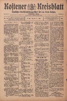 Kostener Kreisblatt: amtliches Veröffentlichungsblatt für den Kreis Kosten 1916.06.10 Jg.51 Nr70