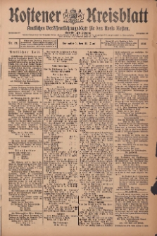 Kostener Kreisblatt: amtliches Veröffentlichungsblatt für den Kreis Kosten 1916.06.17 Jg.51 Nr73