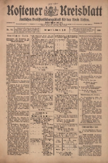 Kostener Kreisblatt: amtliches Veröffentlichungsblatt für den Kreis Kosten 1916.07.01 Jg.51 Nr79