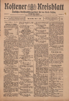 Kostener Kreisblatt: amtliches Veröffentlichungsblatt für den Kreis Kosten 1916.07.06 Jg.51 Nr81