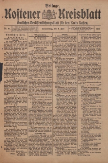 Kostener Kreisblatt: amtliches Veröffentlichungsblatt für den Kreis Kosten 1916.07.06 Jg.51 Nr81: Beilage