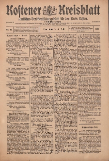 Kostener Kreisblatt: amtliches Ver&ouml;ffentlichungsblatt f&uuml;r den Kreis Kosten 1916.07.08 Jg.51 Nr82