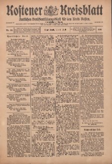 Kostener Kreisblatt: amtliches Veröffentlichungsblatt für den Kreis Kosten 1916.07.08 Jg.51 Nr82