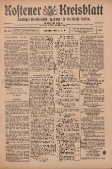Kostener Kreisblatt: amtliches Ver&ouml;ffentlichungsblatt f&uuml;r den Kreis Kosten 1916.07.18 Jg.51 Nr86