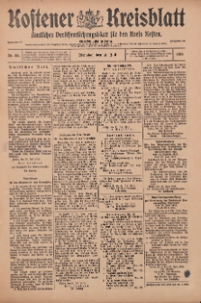 Kostener Kreisblatt: amtliches Veröffentlichungsblatt für den Kreis Kosten 1916.07.18 Jg.51 Nr86