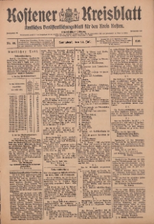 Kostener Kreisblatt: amtliches Veröffentlichungsblatt für den Kreis Kosten 1916.07.22 Jg.51 Nr88