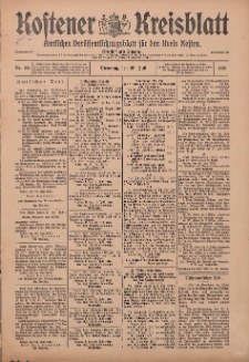 Kostener Kreisblatt: amtliches Veröffentlichungsblatt für den Kreis Kosten 1916.07.15 Jg.51 Nr89