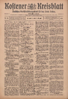 Kostener Kreisblatt: amtliches Veröffentlichungsblatt für den Kreis Kosten 1916.08.05 Jg.51 Nr94