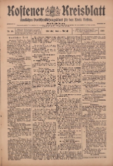 Kostener Kreisblatt: amtliches Ver&ouml;ffentlichungsblatt f&uuml;r den Kreis Kosten 1916.08.08 Jg.51 Nr95