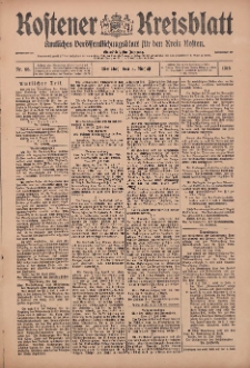 Kostener Kreisblatt: amtliches Veröffentlichungsblatt für den Kreis Kosten 1916.08.08 Jg.51 Nr95