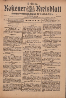 Kostener Kreisblatt: amtliches Veröffentlichungsblatt für den Kreis Kosten 1916.08.10 Jg.51 Nr96: Beilage
