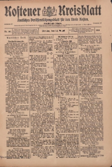 Kostener Kreisblatt: amtliches Veröffentlichungsblatt für den Kreis Kosten 1916.08.22 Jg.51 Nr101