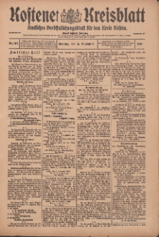 Kostener Kreisblatt: amtliches Ver&ouml;ffentlichungsblatt f&uuml;r den Kreis Kosten 1916.09.05 Jg.51 Nr107