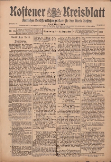 Kostener Kreisblatt: amtliches Veröffentlichungsblatt für den Kreis Kosten 1916.09.14 Jg.51 Nr111