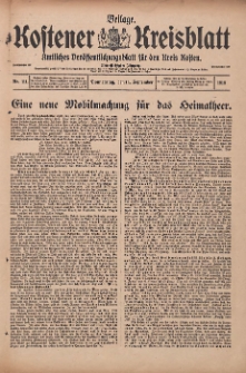 Kostener Kreisblatt: amtliches Veröffentlichungsblatt für den Kreis Kosten 1916.09.14 Jg.51 Nr111; Beilage