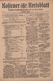 Kostener Kreisblatt: amtliches Veröffentlichungsblatt für den Kreis Kosten 1916.09.26 Jg.51 Nr116