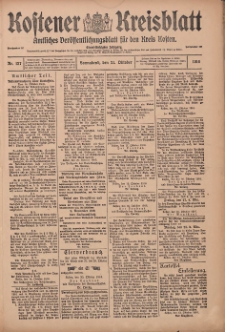 Kostener Kreisblatt: amtliches Veröffentlichungsblatt für den Kreis Kosten 1916.10.21 Jg.51 Nr127