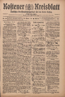 Kostener Kreisblatt: amtliches Veröffentlichungsblatt für den Kreis Kosten 1916.10.26 Jg.51 Nr129