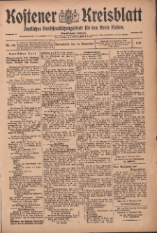 Kostener Kreisblatt: amtliches Veröffentlichungsblatt für den Kreis Kosten 1916.11.11 Jg.51 Nr136