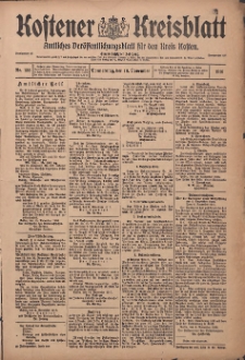 Kostener Kreisblatt: amtliches Veröffentlichungsblatt für den Kreis Kosten 1916.11.16 Jg.51 Nr138