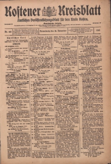 Kostener Kreisblatt: amtliches Veröffentlichungsblatt für den Kreis Kosten 1916.11.18 Jg.51 Nr139
