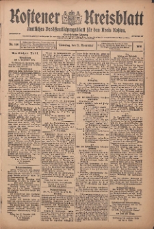 Kostener Kreisblatt: amtliches Veröffentlichungsblatt für den Kreis Kosten 1916.11.21 Jg.51 Nr140