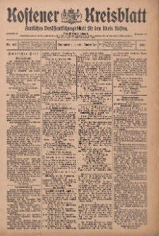 Kostener Kreisblatt: amtliches Ver&ouml;ffentlichungsblatt f&uuml;r den Kreis Kosten 1916.11.25 Jg.51 Nr142