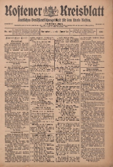 Kostener Kreisblatt: amtliches Veröffentlichungsblatt für den Kreis Kosten 1916.11.25 Jg.51 Nr142