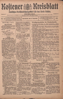 Kostener Kreisblatt: amtliches Veröffentlichungsblatt für den Kreis Kosten 1916.12.02 Jg.51 Nr145