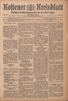 Kostener Kreisblatt: amtliches Veröffentlichungsblatt für den Kreis Kosten 1916.12.09 Jg.51 Nr148