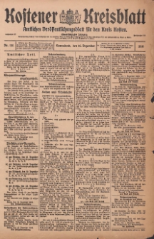 Kostener Kreisblatt: amtliches Veröffentlichungsblatt für den Kreis Kosten 1916.12.16 Jg.51 Nr151